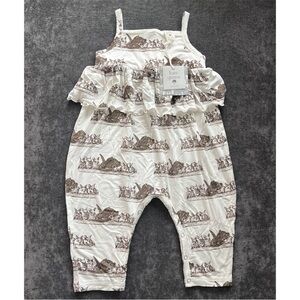 NWT Kate Quinn Bamboo Ruffle Jumpsuit Size 18-24 Months